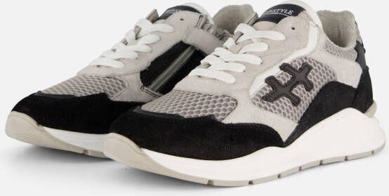 Hip Sneakers zwart Leer