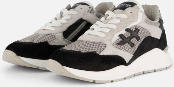 Hip Sneakers zwart Leer