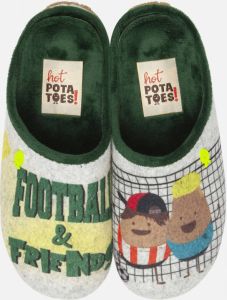 Hot Potatoes Pantoffels Grijs Textiel 750308 Textiel