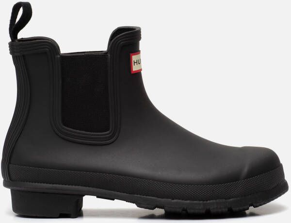 Hunter Chelsea boots zwart Rubber