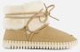 Ilse Jacobsen Vrouwen Suède Enkellaarsjes Laarzen Damesschoenen Tulip 6072 Beige - Thumbnail 3