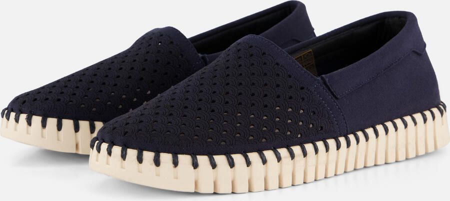 Ilse Jacobsen Instappers blauw Textiel