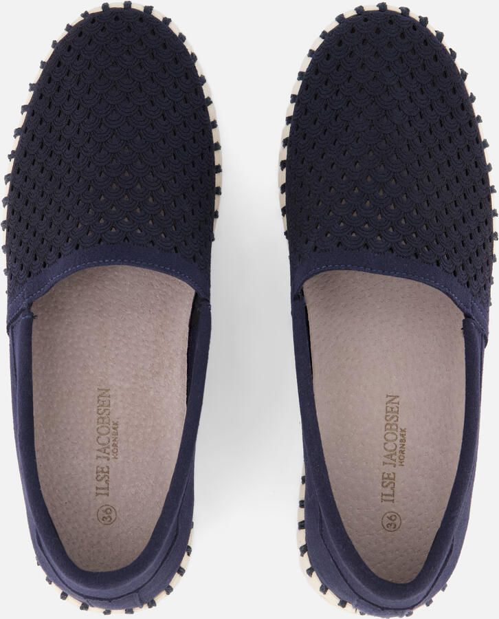 Ilse Jacobsen Instappers blauw Textiel - Foto 2
