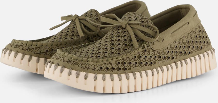 Ilse Jacobsen Instappers groen Textiel