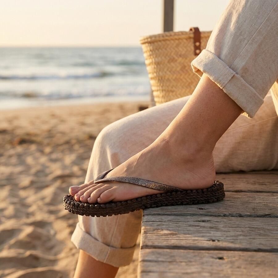 Ilse Jacobsen Hornbæk Ilse Jacobsen Cheerful01 teenslippers bruin 01 54 Brown Heren - Foto 6