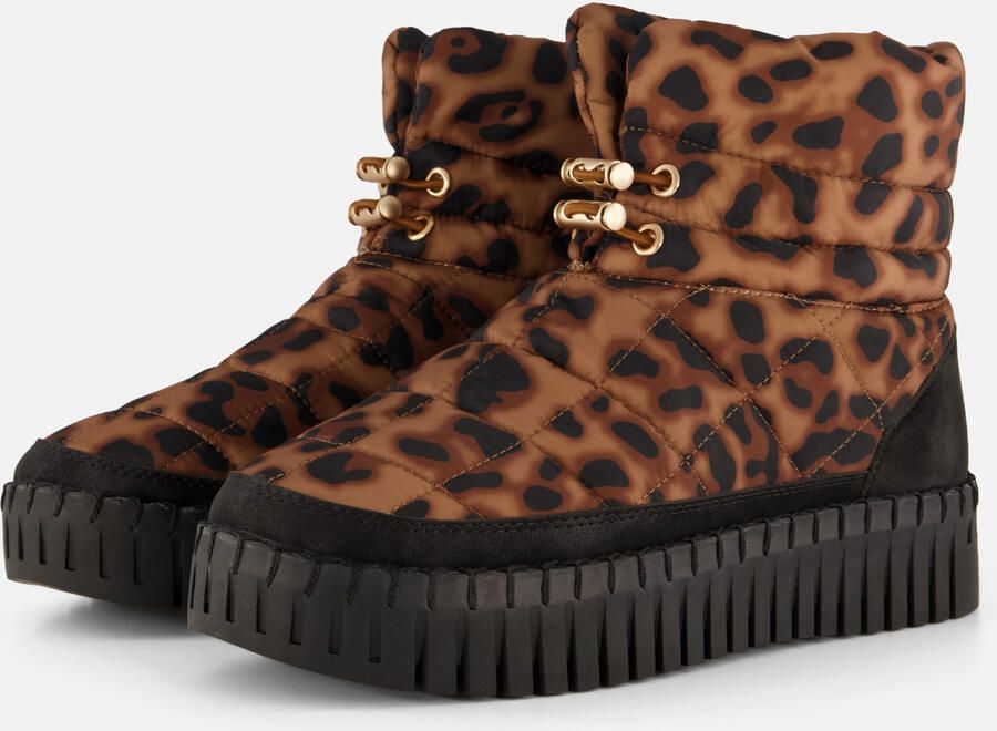 Ilse Jacobsen Tulip6082 Enkellaarsjes bruin Nylon Dames