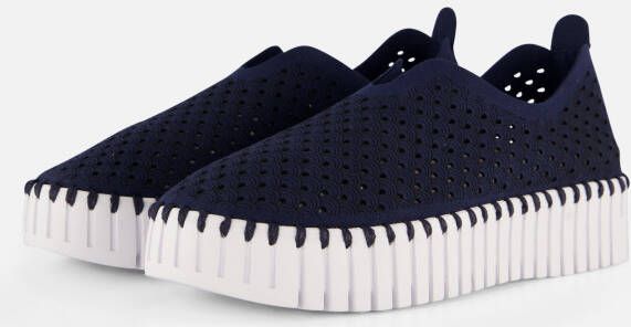 Ilse Jacobsen Platform Instappers blauw Microvezel