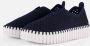 Ilse Jacobsen Instappers Platform TULIP3373W witte zool 660 Dark Indigo Dark Indigo - Thumbnail 1