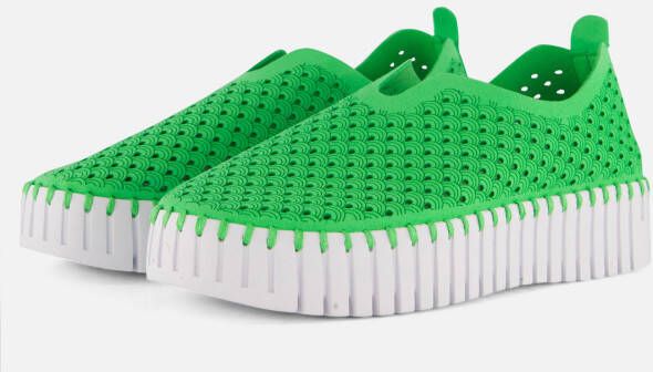 Ilse Jacobsen Platform Instappers groen Microvezel