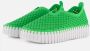 Ilse Jacobsen Instappers Platform TULIP3373W witte zool 495 Bright Green Bright Green - Thumbnail 1
