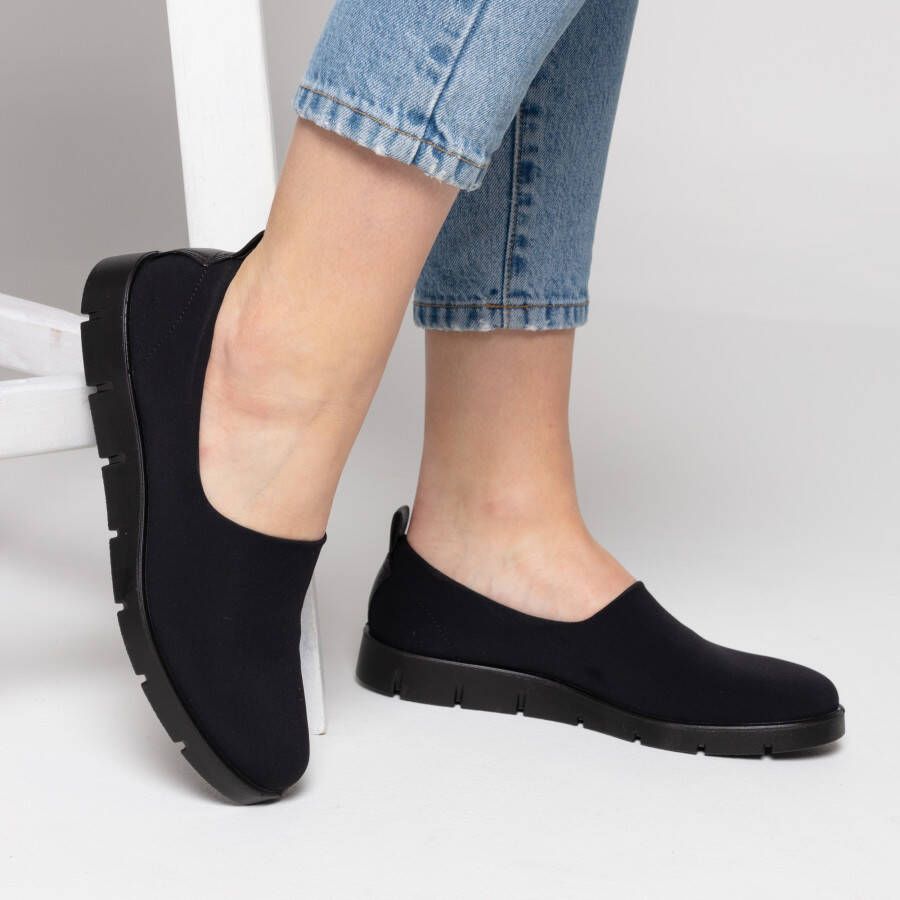 Ilse Jacobsen Instappers Dames Instapschoenen Damesschoenen Canvas Tulip 3275 Zwart - Foto 2