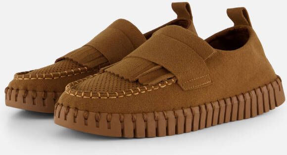 Ilse Jacobsen Tulip3888 Instappers bruin Nylon Dames
