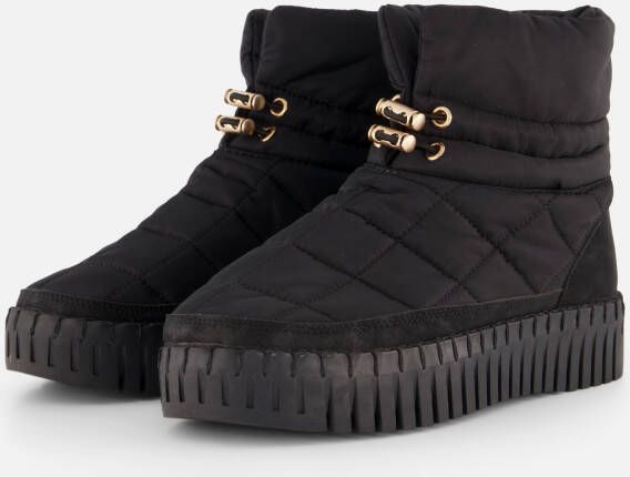 Ilse Jacobsen Tulip6082 Enkellaarsjes zwart Nylon Dames