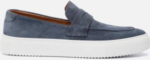 Invinci Instapper blauw Suede