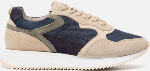 Invinci Sneakers Blauw Leer 301505 Heren Leer