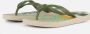 Ipanema Classic Kids Slippers Unisex Junior Beige Green - Thumbnail 4