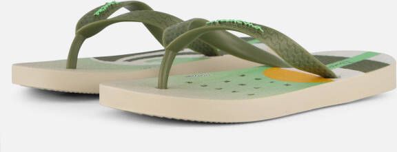Ipanema Classic Kids Slippers Unisex Junior Beige Green - Foto 4