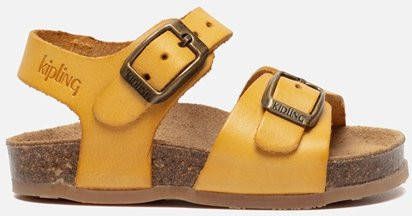 Kipling Easy sandalen geel
