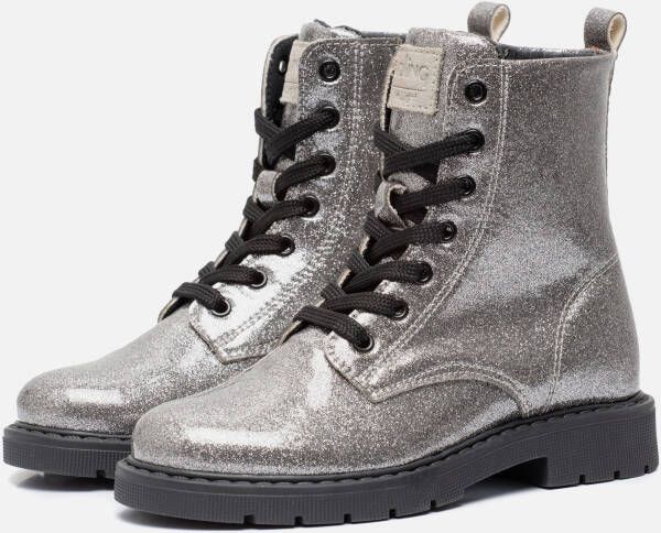 Kipling Ella Veterboots zilver Pu