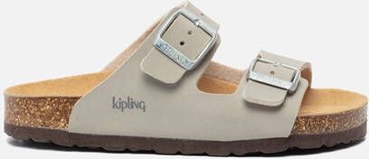 Kipling Petra slippers grijs