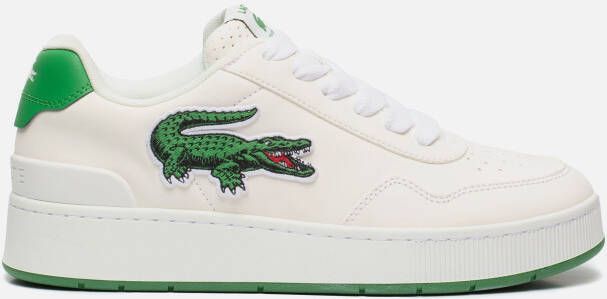 Lacoste Ace Clip Sneakers Wit Leer