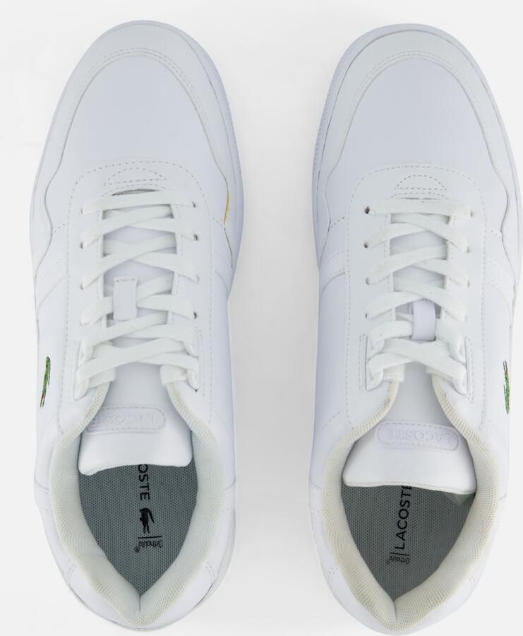 Lacoste Retro-geïnspireerde leren en synthetische sneakers White Heren - Foto 4