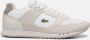 Lacoste Vintage-geïnspireerde Partner Piste Leren Sneakers Beige Heren - Thumbnail 3