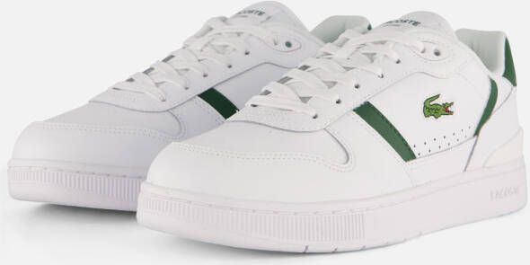 Lacoste T-Clip Sneakers wit Textiel