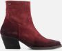 Lazamani Bordeaux Western Enkellaarsje Bruin Dames - Thumbnail 1