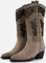 Lazamani Cowboylaarzen velvet taupe Suede - Thumbnail 2