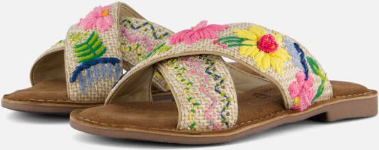 Lazamani Jute Slippers beige Textiel Dames