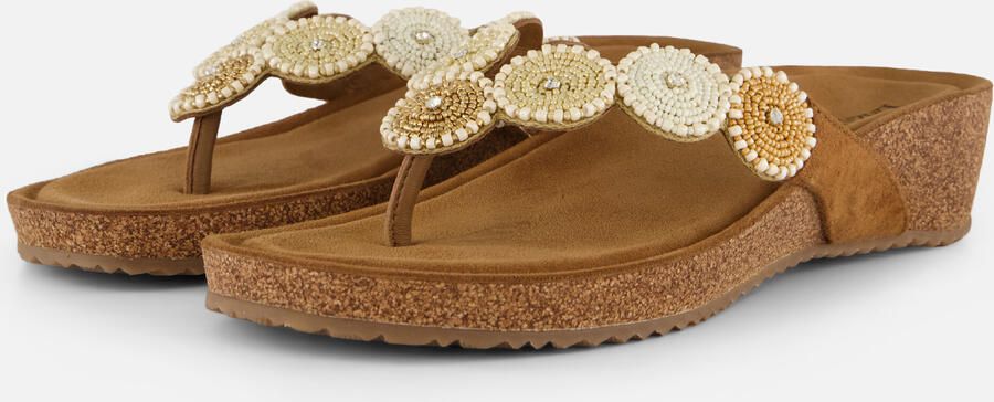 Toni Pons Mare Dames Teenslippers Suede Beige - Foto 5