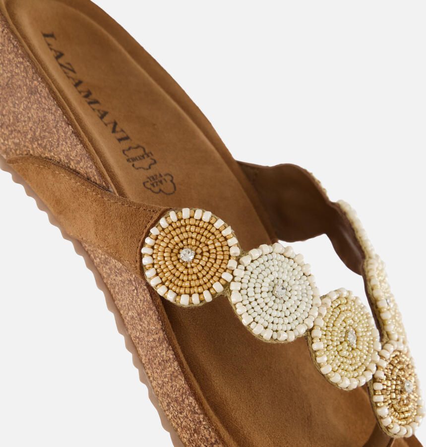 Toni Pons Mare Dames Teenslippers Suede Beige - Foto 2