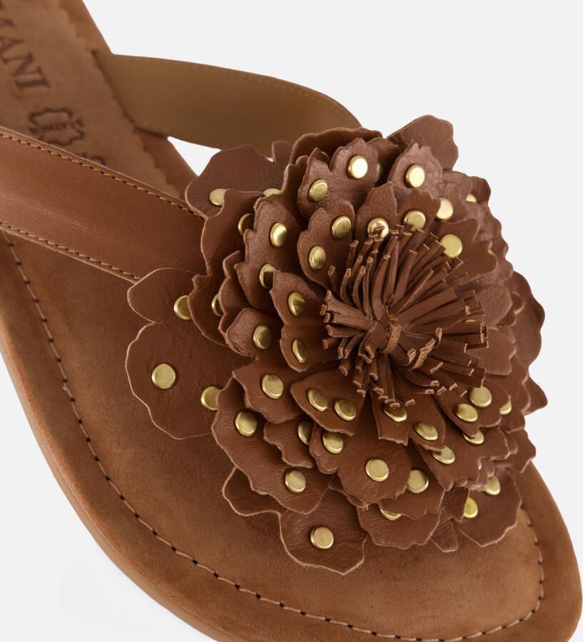 Lazamani Kira Dames Teenslippers Leer Tan - Foto 2