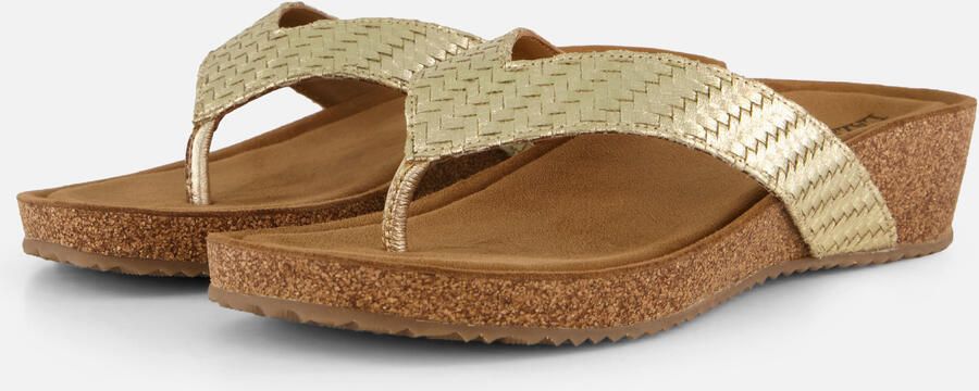Laza i Leia Tjoe Wedge Slippers Goud - Foto 5