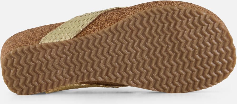 Laza i Leia Tjoe Wedge Slippers Goud - Foto 4