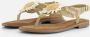 Lazamani Sandalen Flower beige Leer Dames - Thumbnail 2