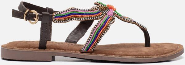 Lazamani Bloemen Kralensandaal Multicolor Dames - Foto 2