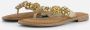 Lazamani Slippers beige Leer Dames - Thumbnail 1