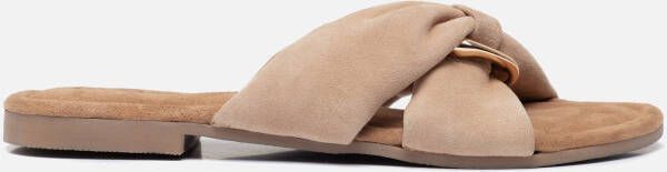 Lazamani Slippers beige Suede Dames