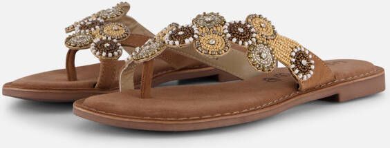 Lazamani Slippers beige Synthetisch Dames