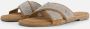 Lazamani Lexi Leren Dames Slippers Silver - Thumbnail 2