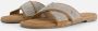 Lazamani Lexi Leren Dames Slippers Silver - Thumbnail 9