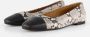 Linea zeta Snake Ballerina's zwart Leer - Thumbnail 2