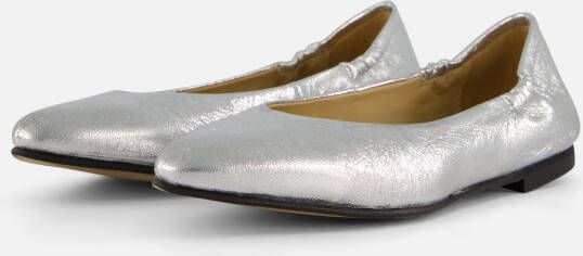 Linea Zeta Ballerina's zilver Leer