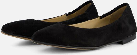 Linea Zeta Ballerina's zwart Suede