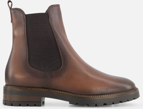 Linea Zeta Chelsea boots cognac Leer