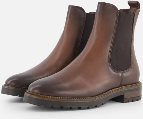 Linea Zeta Chelsea boots cognac Leer