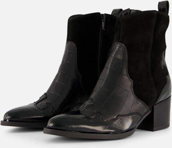 Linea Zeta Cowboylaarzen zwart Leer