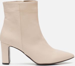 Linea zeta Enkellaarsjes beige Leer Dames